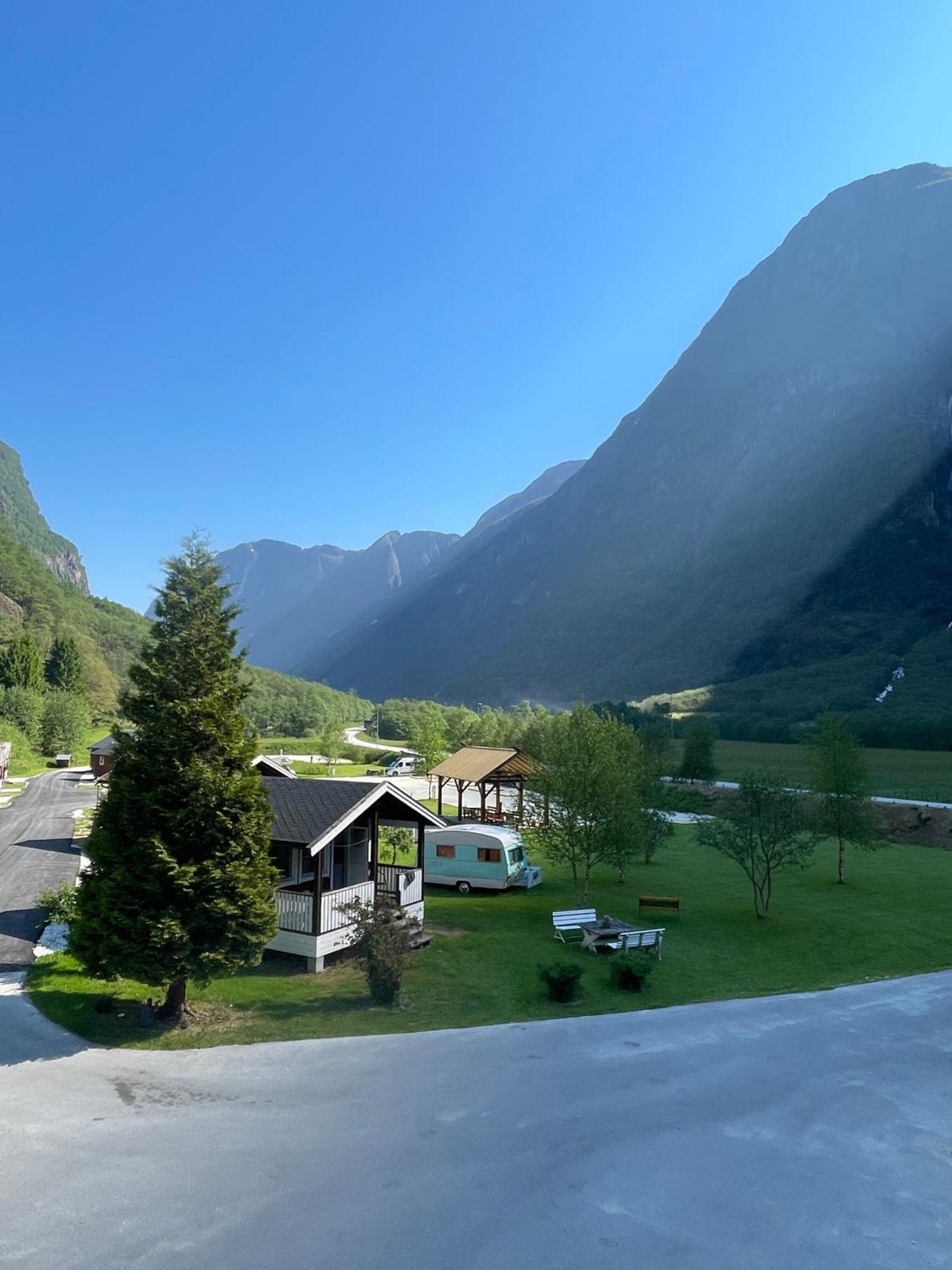 Gudvangen Camping Bagian luar foto